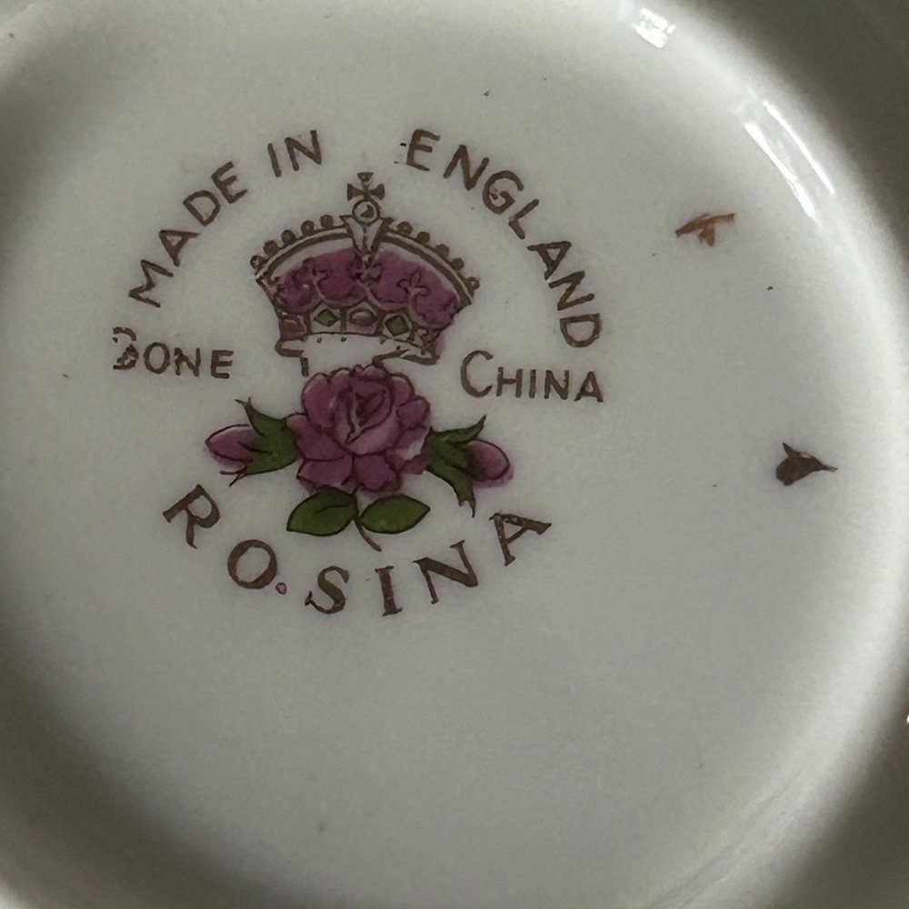 Viintage Rosina Bone China Tea Cup and Saucer - Picture 9 of 10